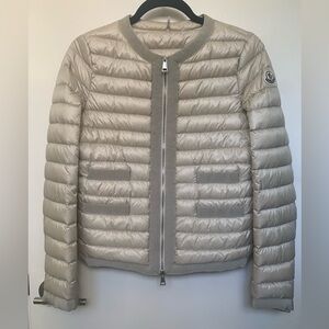 Moncler Champagne/Cream Alose Four Pockets Puffer Jacket